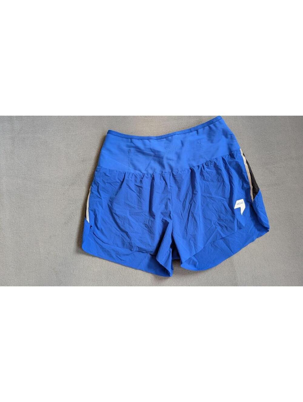 NEDAO Shorts Womens M Blue Colorblock High Waist Lined Mesh Running Athletic
